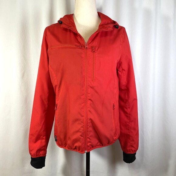 BAUBAX EUC Hooded Red Water
Repellent Travel Jacket. All Seasons. Size M. - Picture 3 of 16